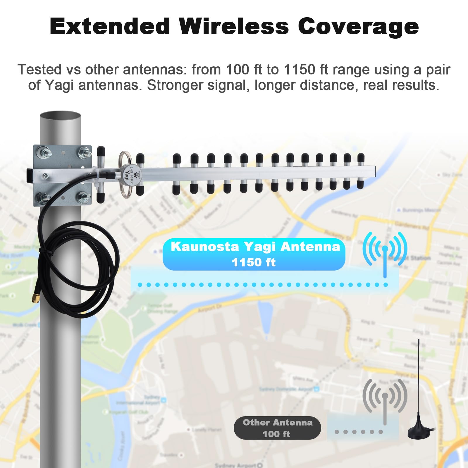 Omni Directional Tv Antenna Outdoor, Antop Digital Amplified Antenna Built in 5G LTE Omni Directional Tv Antenna Outdoor, Antop Digital Amplified Antenna Built in 5G LTE