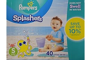 Pampers Splashers: Disposable Swim Diapers for Toddlers | Small Size (13-24 lbs) - 20 Count