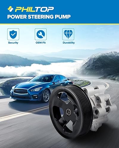 Miniatura 3 de PHILTOP Bomba de dirección asistida 20-2402 OE de repuesto para 200 2011-2014 2.4L, Sebring 2007-2010 2.4L, Avenger 2008-2014 2.4L, Journey 2.4L,