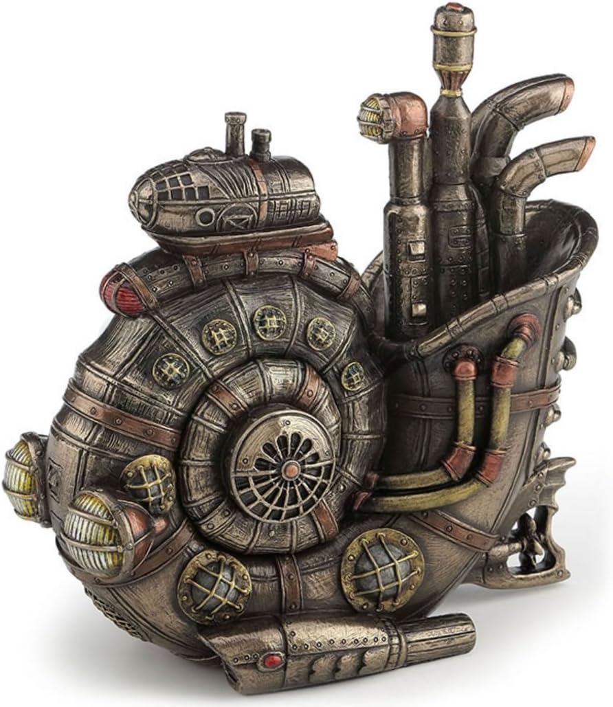 7.5" Steampunk Nautilus Submarine Trinket Box Statue Figure Figurine Sculpture