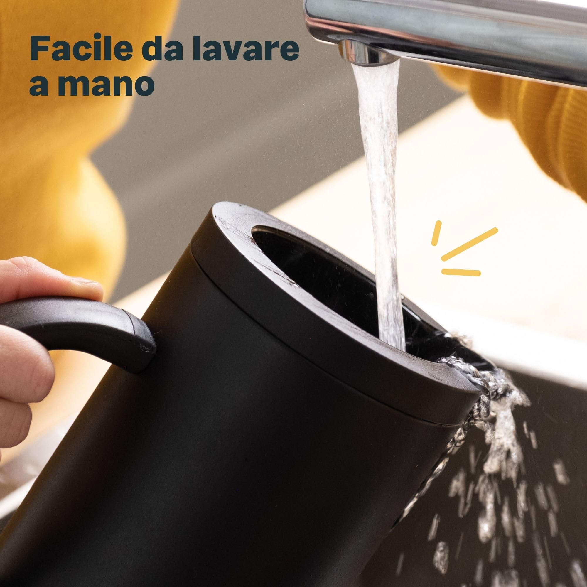 SILBERTHAL Caraffa termica caffe caldo Acciaio inox | Thermos caffè 1 litro | Brocca termica a doppia parete isolata | Caraffa termica nera | Termos per bevande calda
