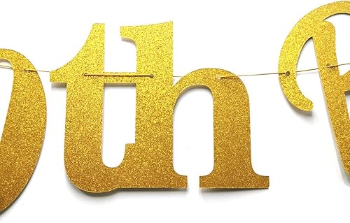 Vista 17 de Cartel de feliz cumpleaños número 80 de oro rosa con purpurina dorada para fiesta de cumpleaños de 80 años, suministros de decoración