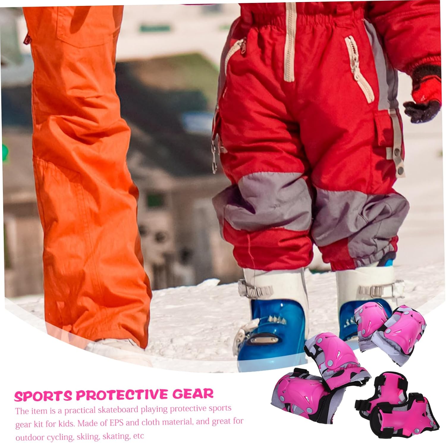 VICASKY 1set Boy Girl Protective Gear Lightweight Knee and Elbow Pads for Boy Girl and Breathable Design for Skating Climbing and Outdoor Activities Camo