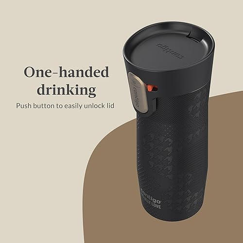 Miniatura 9 de Contigo Autoseal West Loop - Taza de viaje de acero inoxidable con aislamiento de vacío (16 oz, acero inoxidable/azul Mónaco, 2 unidades)