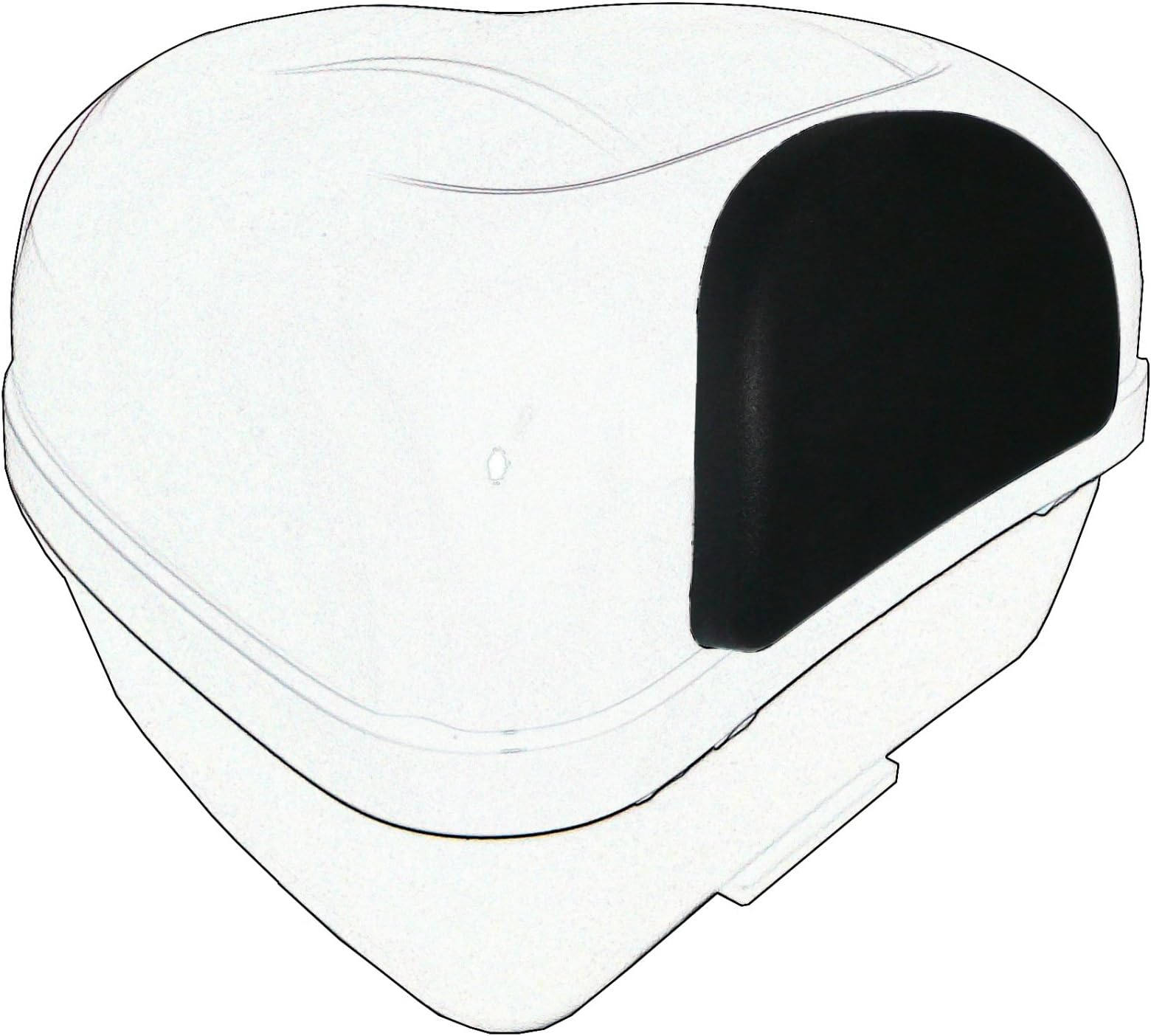 Back Rest Top Case For Motorcycle and Scooter Motorbike Universal