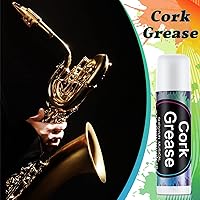Vista 5 de Tondiamo 2 piezas de grasa de corcho para clarinete flauta grasa lubricante tubo de limpieza y cuidado producto instrumentos de viento de madera