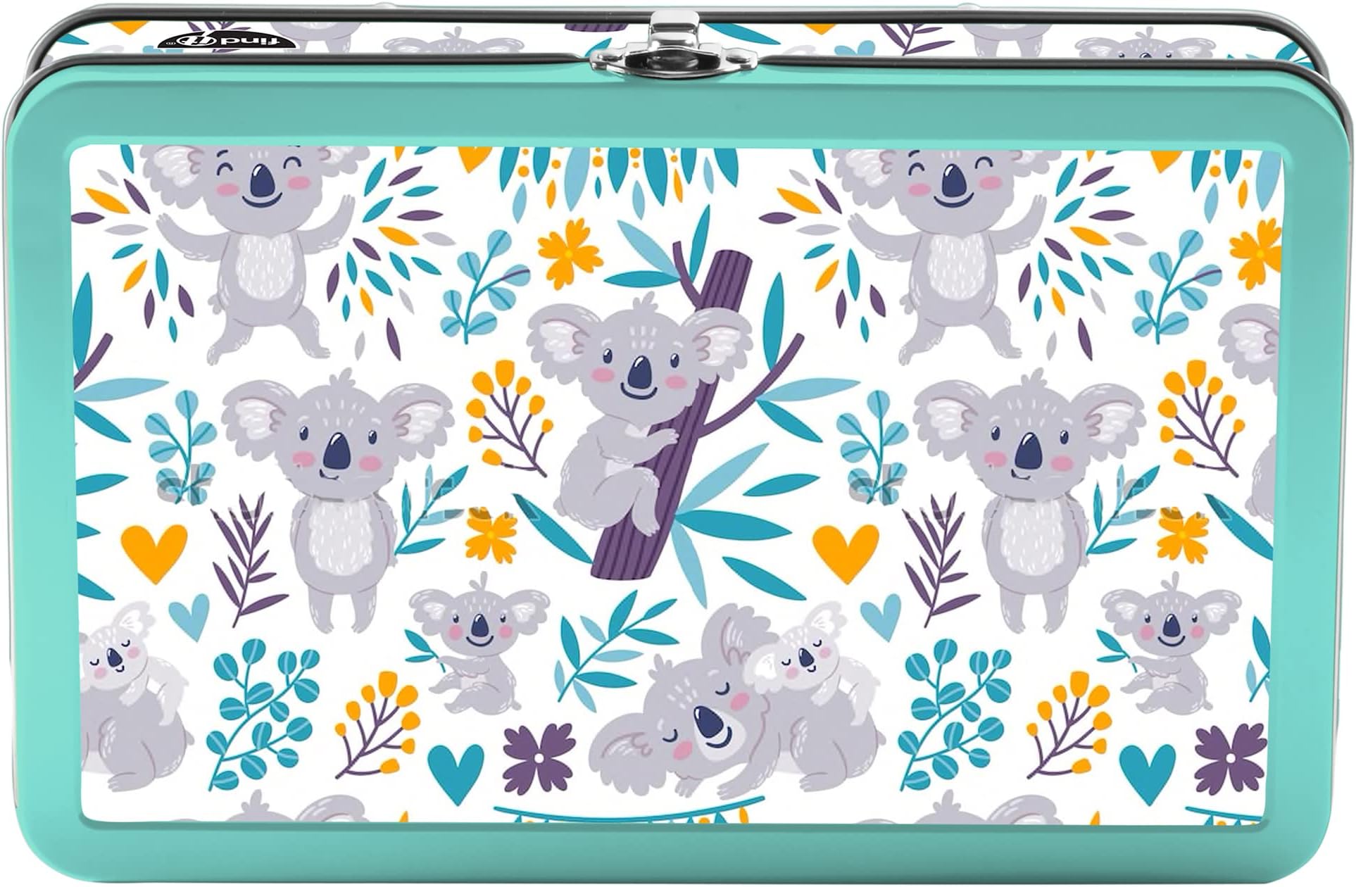 Find It Tin Pencil Supply Box FT07593 Koala Bears Standard