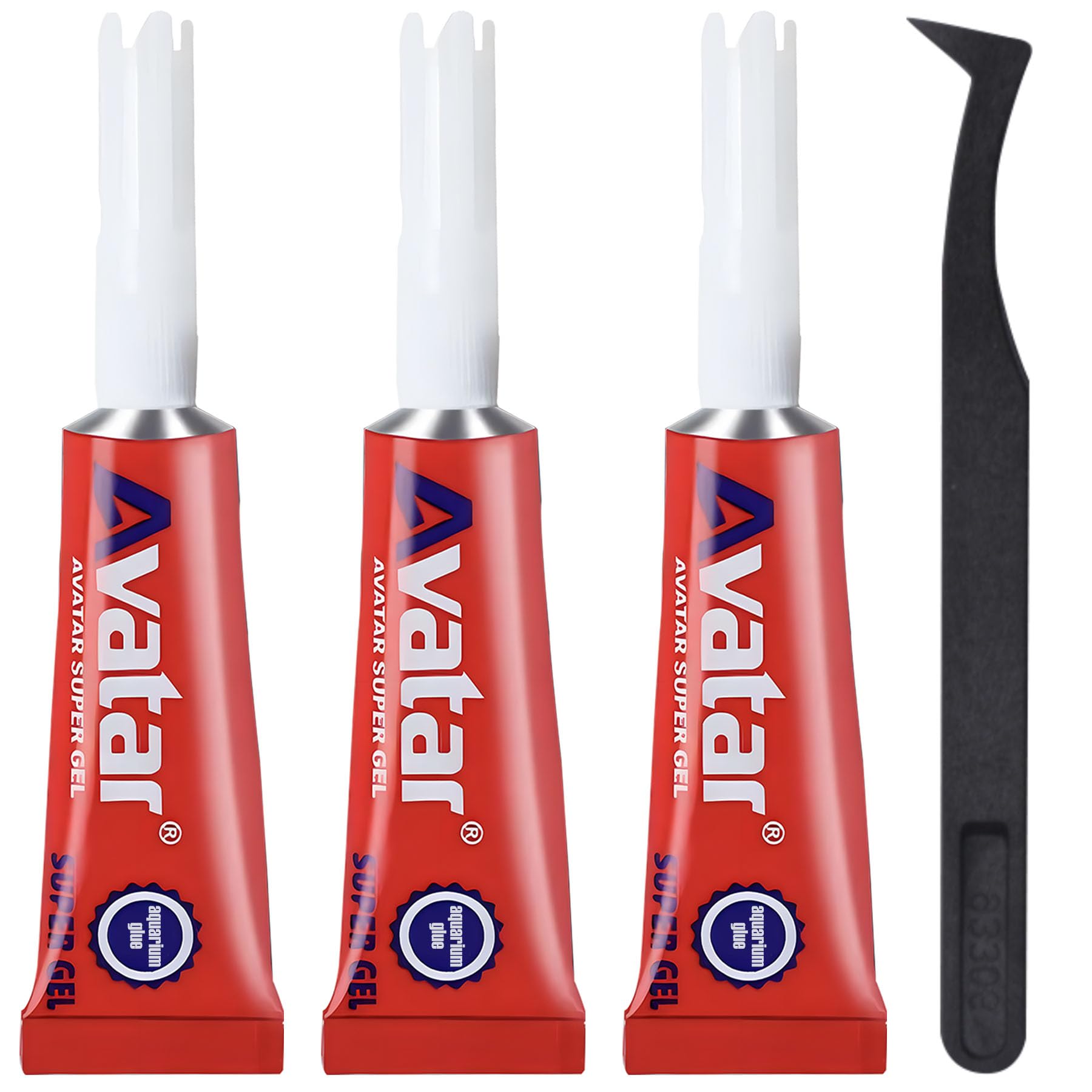 3 PCS Aquarium Glue, Aquarium Aquascape Aquatic Plants Coral Glue, Safety and Quick-Drying, Reef Glue Suitable for Aquatic Plants, Moss, Coral, Stones, Shells, Fresh Water and Salt Water All Can Be Us