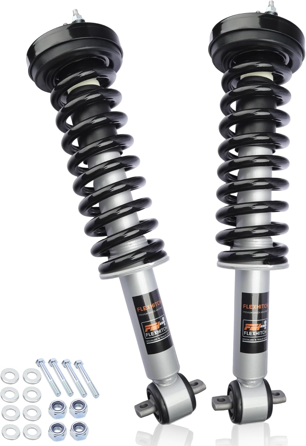 2" Lift Leveling Struts for F150 4WD(2014-2026), Pre-Loaded Coil Spring, Eliminate Factory Rake, Bolt-On Installation, Smooth Factory-Like Ride