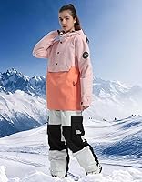 Vista 11 de Chaquetas de esquí para hombre, abrigos de snowboard para mujer, chaqueta impermeable para deportes de invierno, resistente al viento, cálida Todo