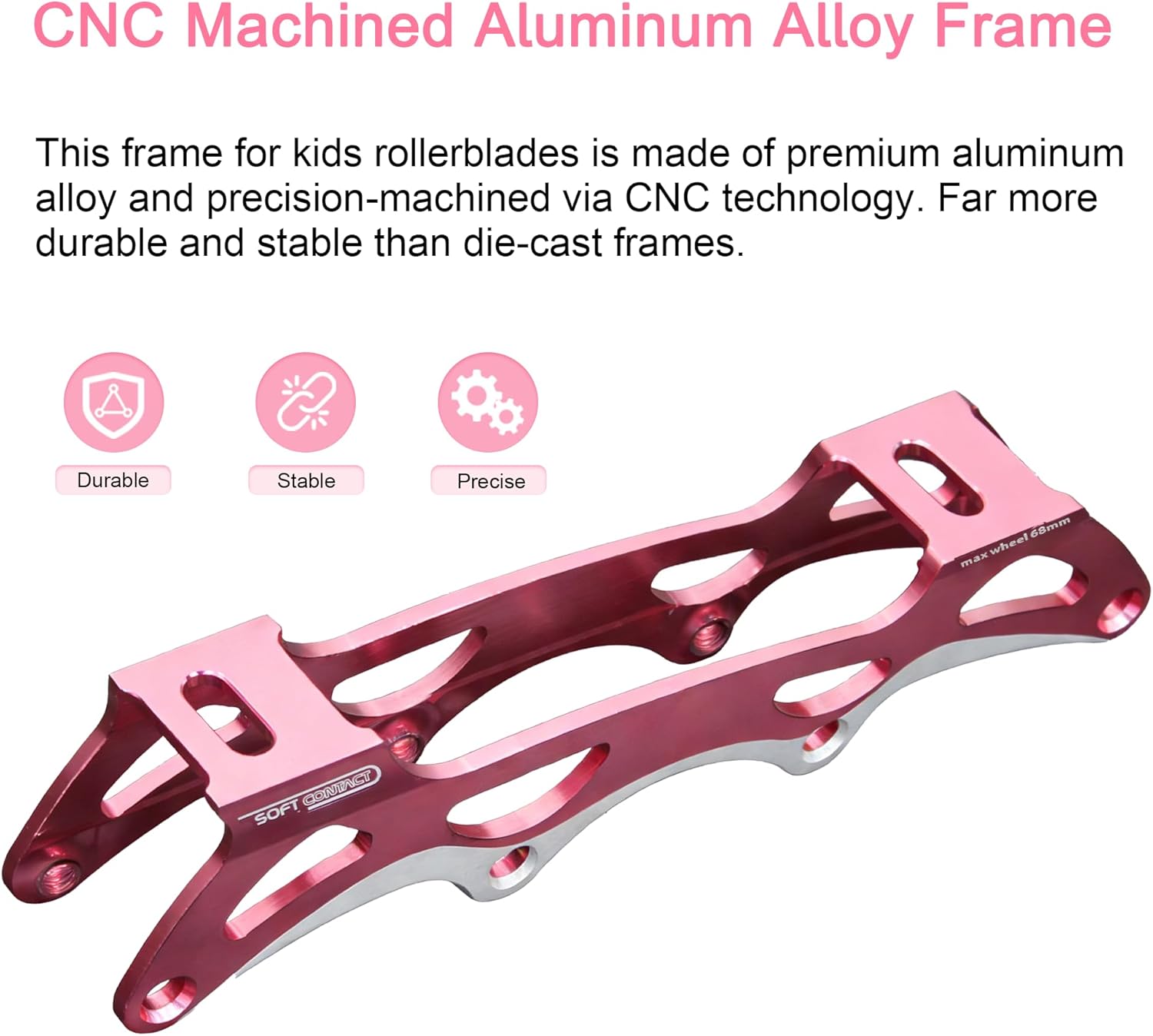 Inline Skates for Girls Boys, Performance Carbon Fibre Roller Skates Blades for Kids Ages 4-12 with PU Wheels, Fun Beginner Skates for Outdoor & Indoor