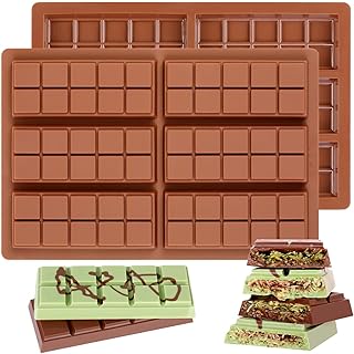 Fimary Chocolate Molds - Non-Stick Chocolate Bar Mold, Break Apart Chocolate Bar Maker Food Grade Deep Chocolate Bar Mold ...