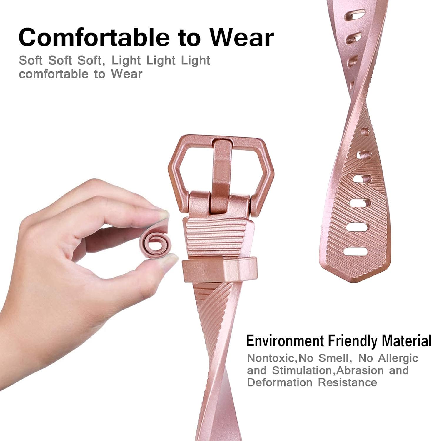 Bands Compatible with Fitbit Alta/Alta HR for Women and Men(4 Pack), Classic Soft Silicone Sport Strap Replacement Wristband for Fitbit Alta/Alta HR/Fitbit,Small Large