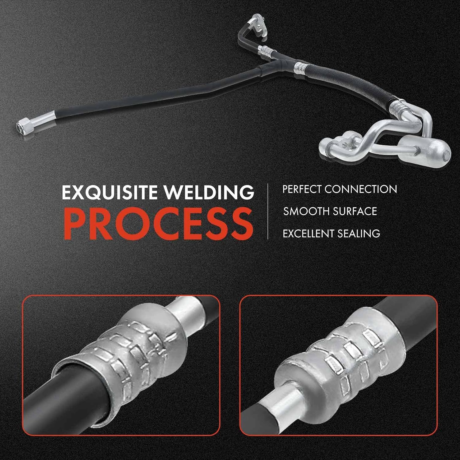 A-Premium A/C Suction Hose & Discharge Line Hose Assembly Compatible with Buick Park Avenue, 1997 1998 1999, 3.8L