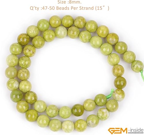 Miniatura 619 de GEM-Inside - Cuentas sueltas de piedra de lava negra natural de 0.315 in para hacer joyas, 15 pulgadas Cordierita de grado A