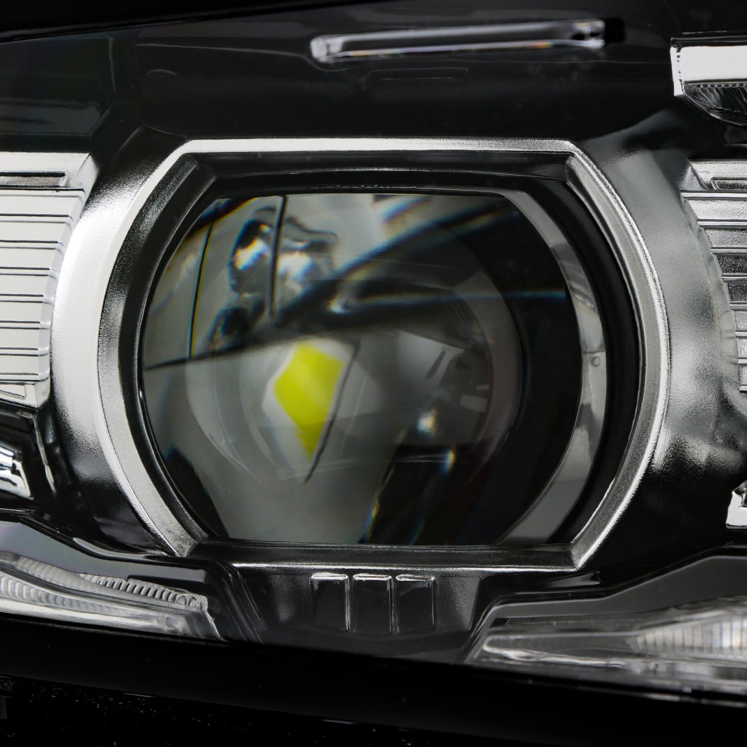 AKKON - Fit 2019-2024 Chevy Camaro [Full LED] w/DRL Switchback Headlight Headlamp Passenger Right Side Enhanced Fitment in Chrome Housing Replacement
