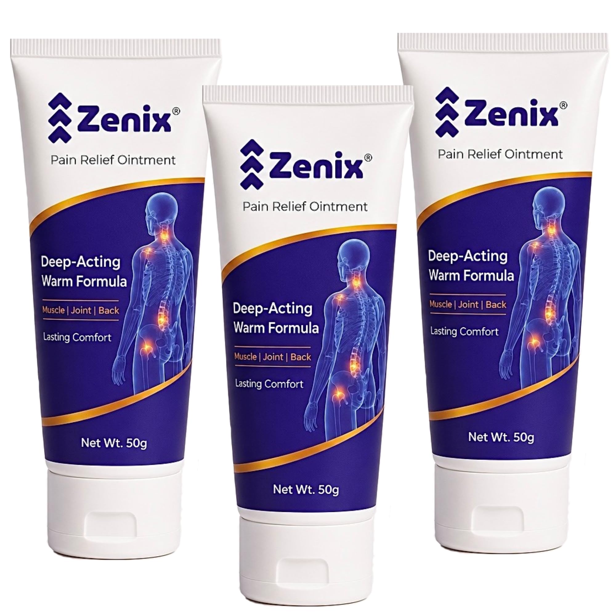 Pain Relief Ointment, – Deep-Acting Warm Formula | Joint Pain, Muscle Pain, Back Pain, Knee Pain, Neck Pain, Shoulder Pain, Sprains & Stiffness | Smooth Cream Formula | 50 g (Pack of 3)-image-36