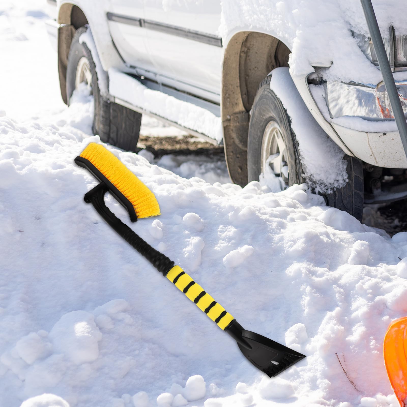 DOITOOL 5 Pezzi Spazzola per Neve Auto Raschietto Ghiaccio Rimovibile, Multifunzionale in ABS e Pp, Design Staccabile per Rimozione Neve e Ghiaccio in Viaggi Invernali