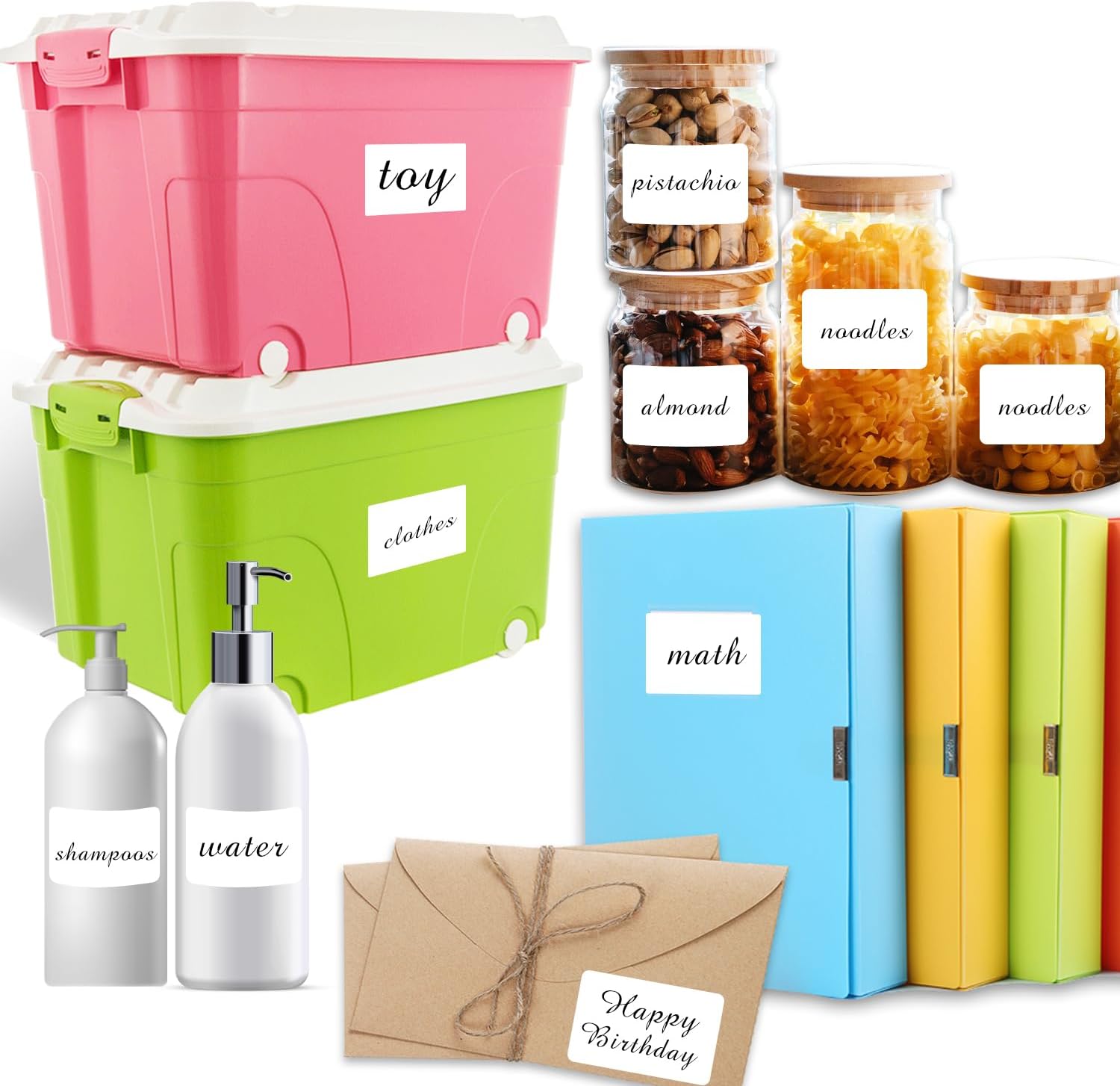 2×3 Inch Removable Blank Freezer Labels,Water/Oil/Tear Resistant/Ink Won't Smudge No Residue (120pcs,1 Bag) thumbnail