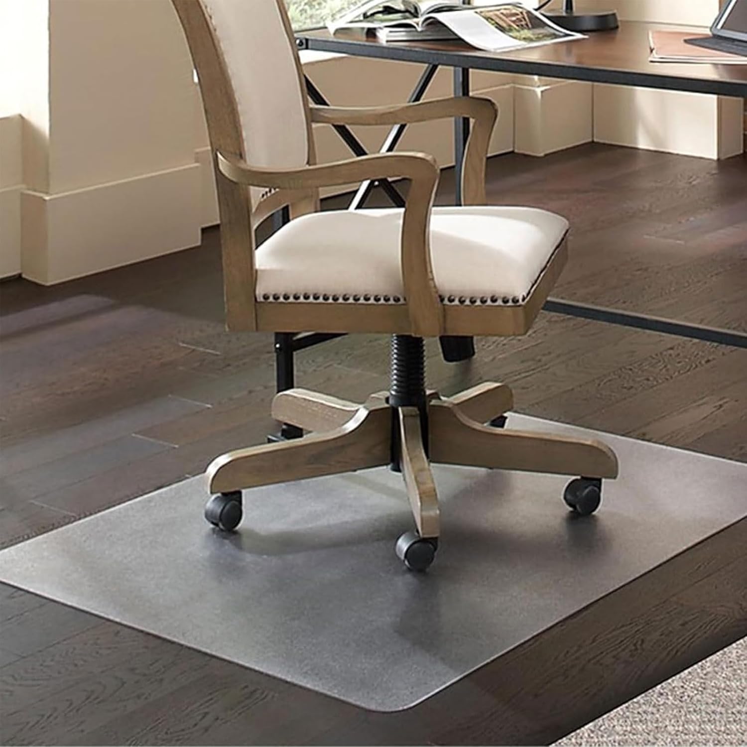 Office Chair Mat for Carpet Tempered Glass Floor Mat