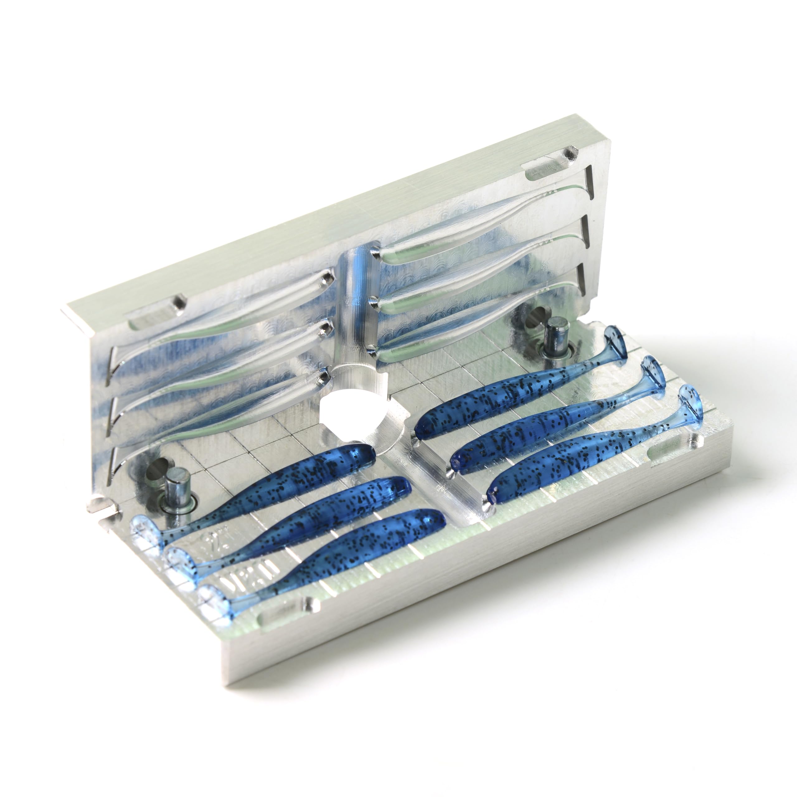FatFish V20A-6C Bait Mold Soft Plastiс Lure Making Injection Mold for Do-It Fishing Lures Aluminum 2