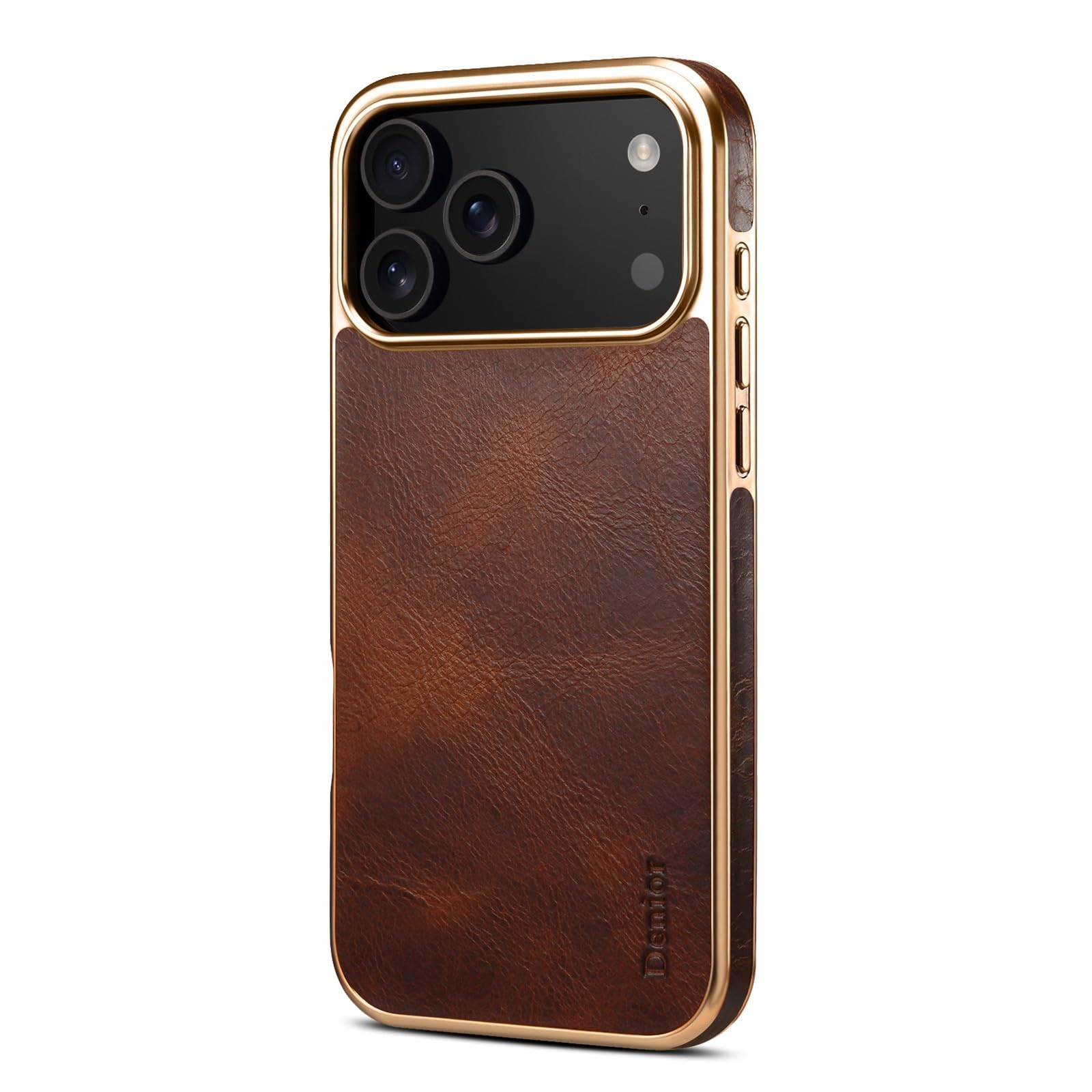 Coque iPhone 15 Pro Max marron étui silicone rigide antichoc protection - 7