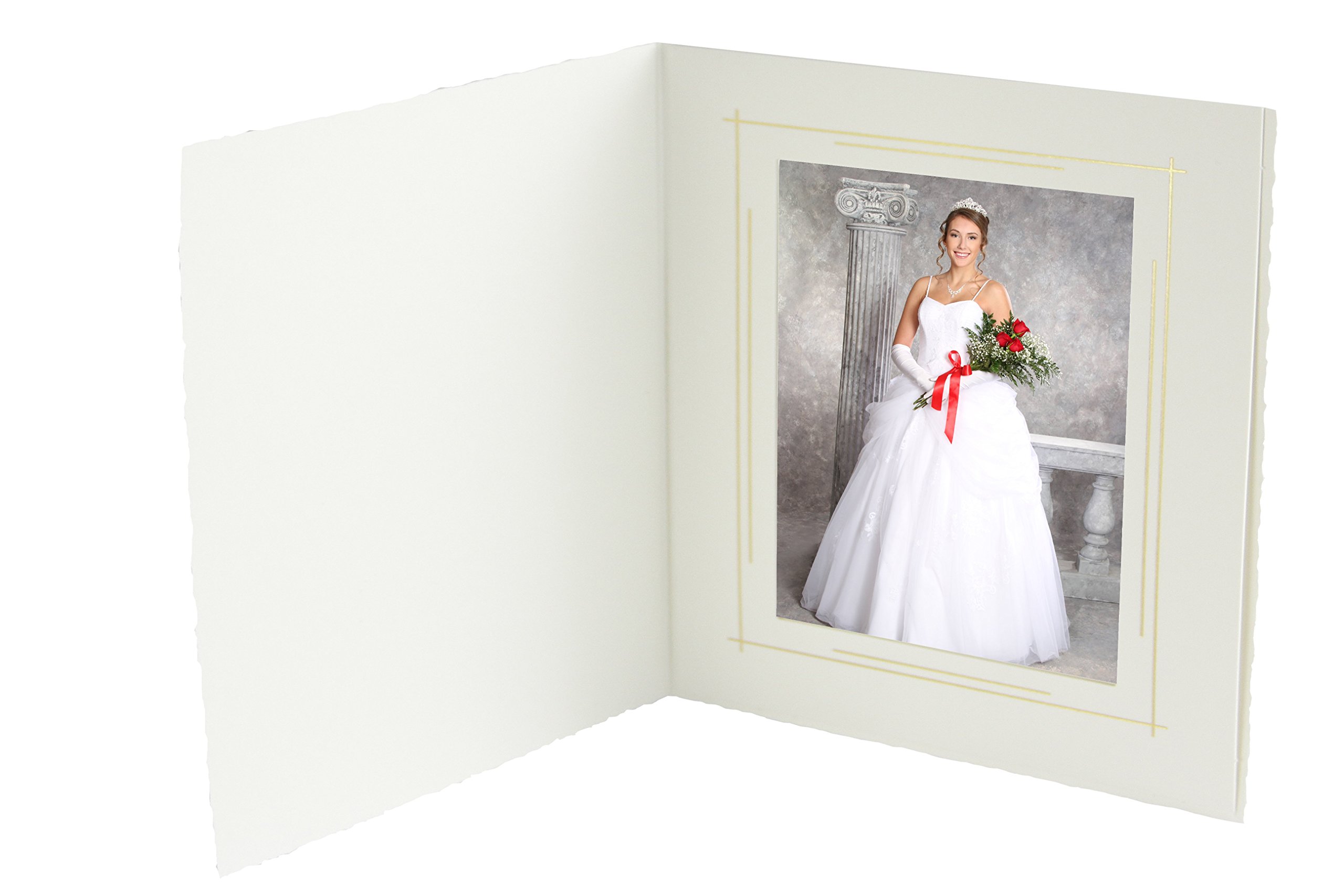 Tyndell White T-40 Photo Folder 6x8 (50 Pack)