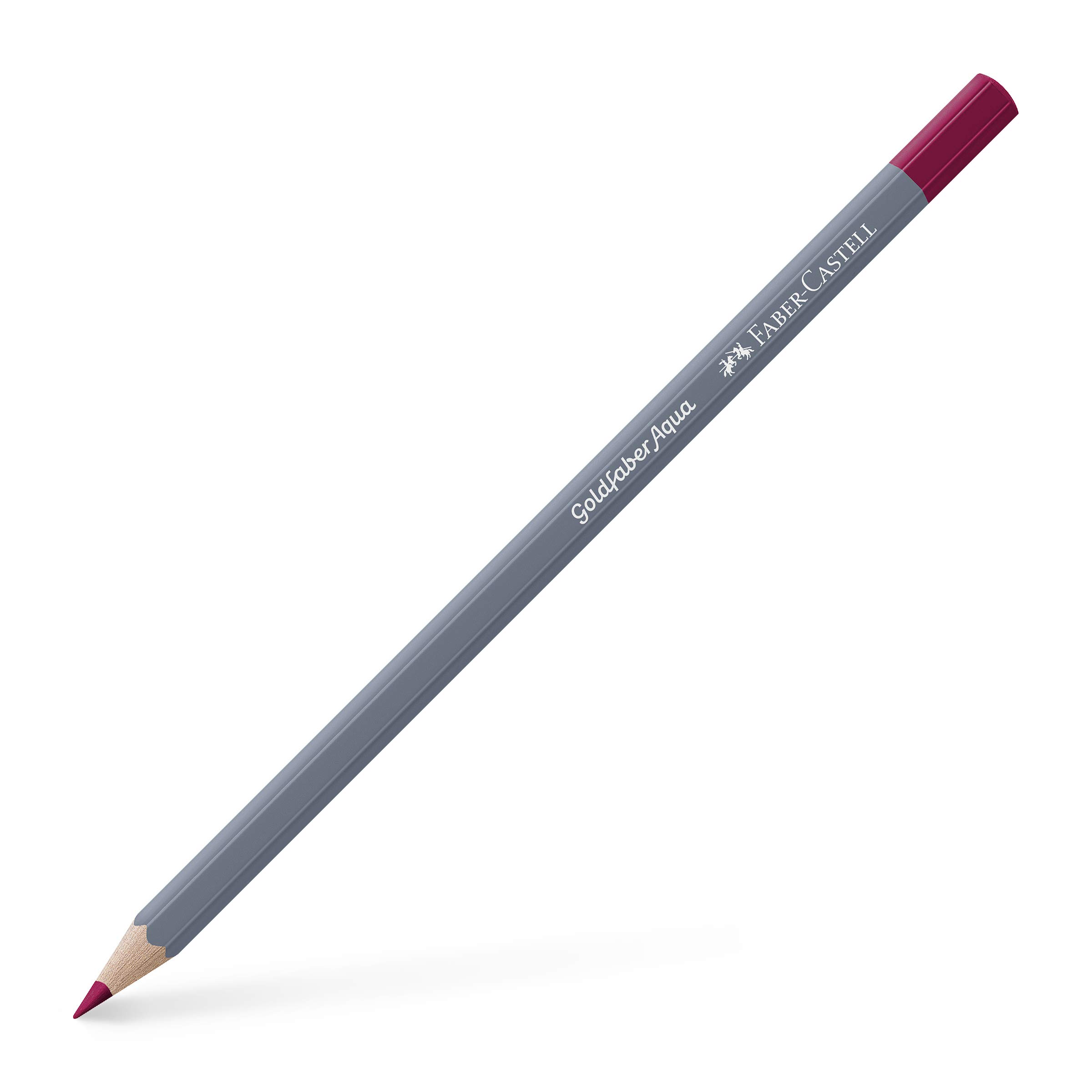 Faber-Castell Creative Studio Goldfaber Aqua Watercolour Pencil, Permanent Carmine (126) Single Pencil, for Art, Craft, Drawing, Sketching, Home, School, University, Colouring