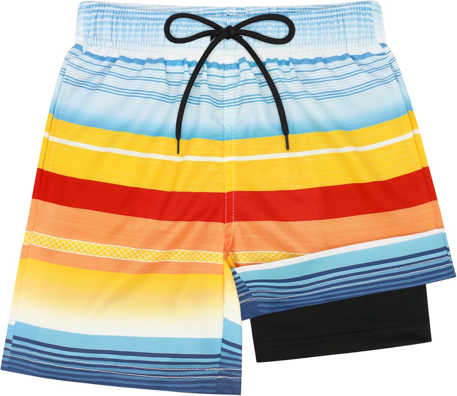 qikqik Boys Swim Trunks with Compression Liner Kids Swimsuits Boys Bathing Suit Quick Dry Boy Swimsuit Kids Swimming Trunks