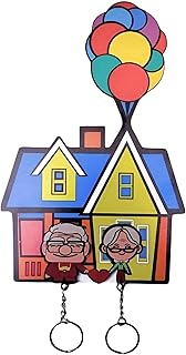 Keychain Holder - Premium Wooden Keychains with Double-Sided Design for Couples and Cartoon Lovers, Perfect for Organizing Your Keys in Style