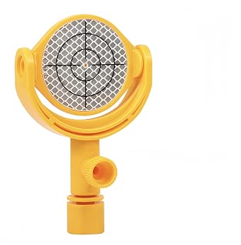 60mm Bireflex Target, Plastic and Composite Material, Tilting Reflector with Printed Cross Image, Survey Instrument Accessory