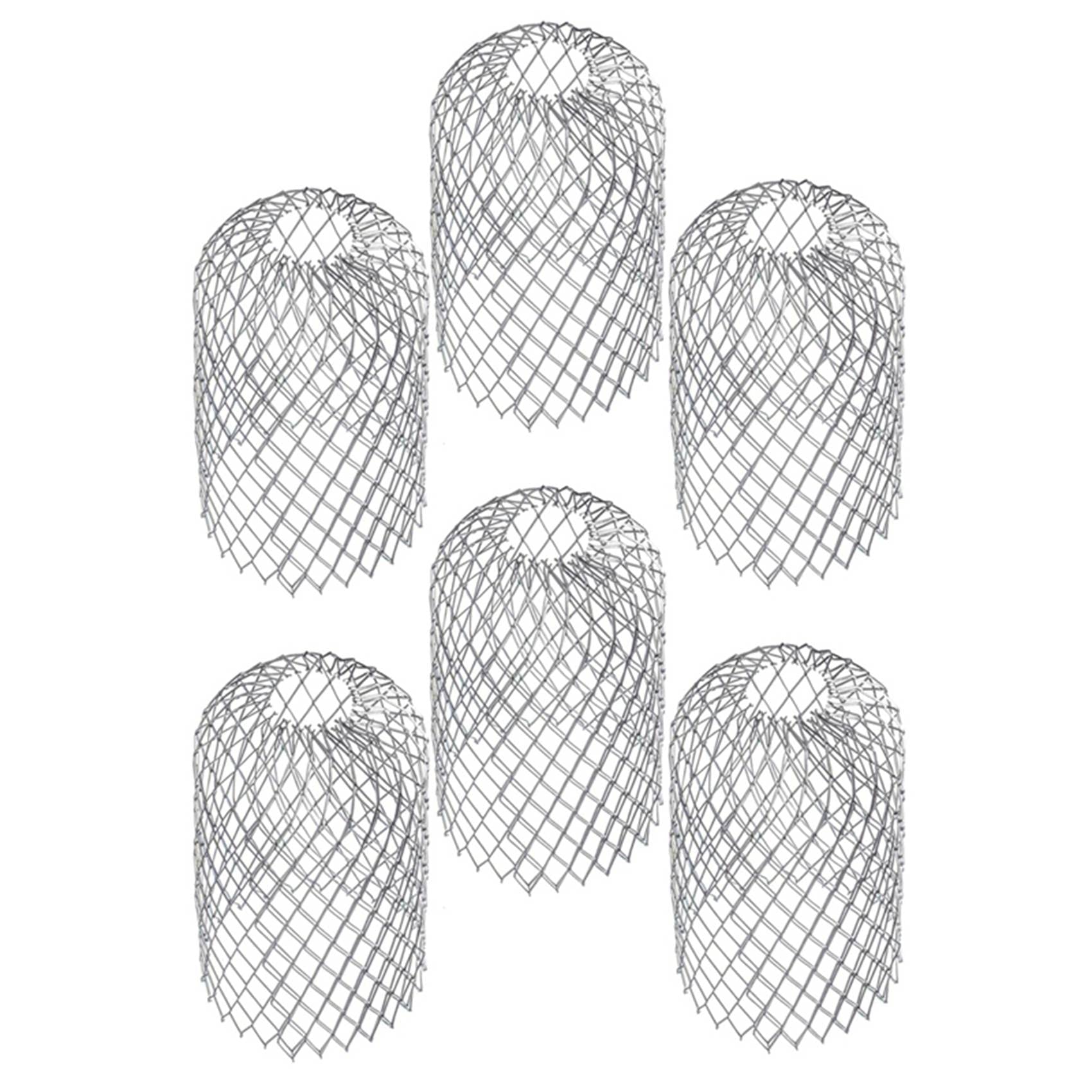 Jnchdghwa Silver 6Pcs Roof Gutter Guard Filters 3 Inch Expand Aluminum Filter Strainer Anti - Blocking Leaf Drains Debris Drain Net Cover
