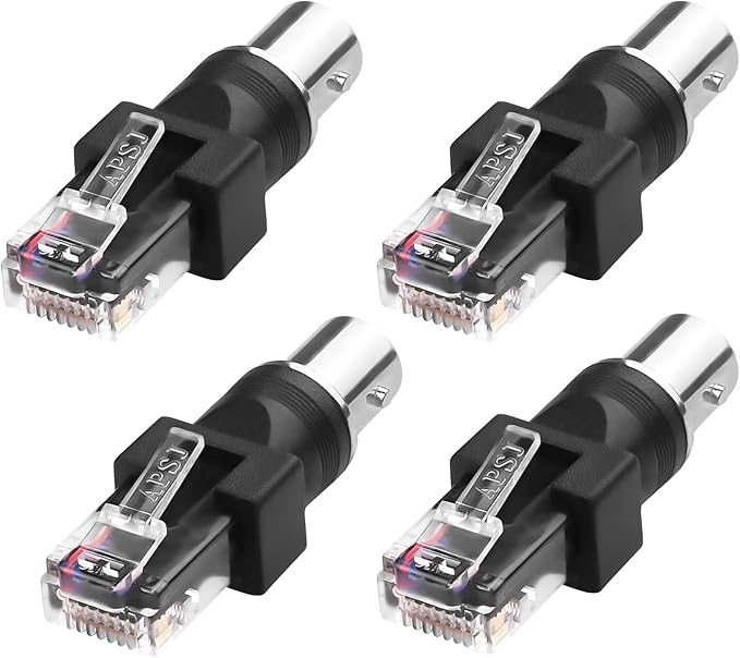 Amazon.com: MEIRIYFA BNC to RJ45 Ethernet Adapter,BNC Female to RJ45 ...
