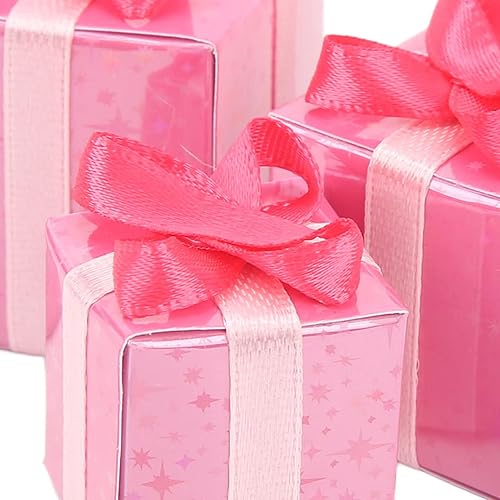 Miniatura 4 de Keenso Cajas de regalo de casa de muñecas 112, juego de figuritas de paquetes de Navidad para decoración navideña