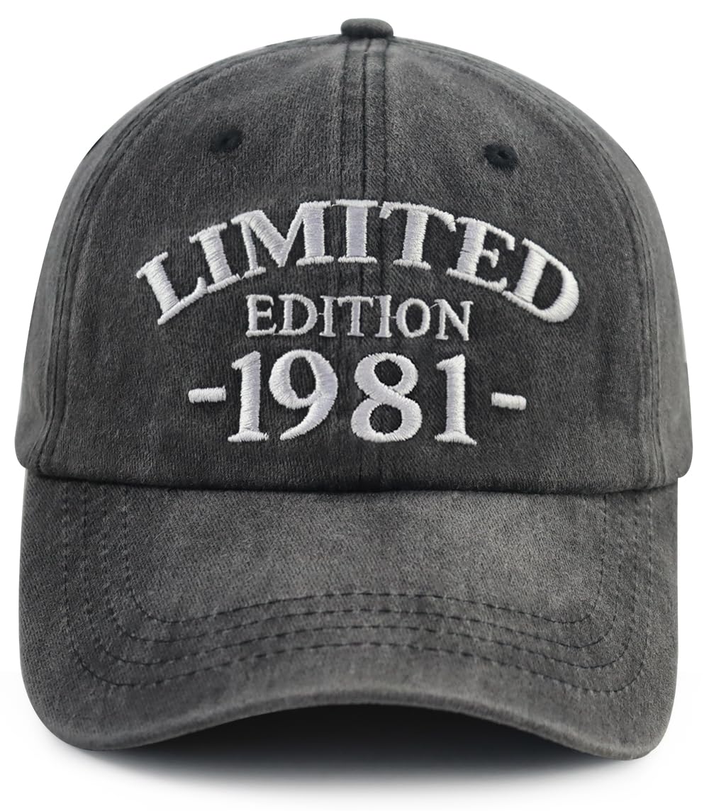 Limited Edition 1980 1981 1982 1983 1985 1986 1987 1988 1989 Hat for Men Women, Adjustable Cotton Baseball Cap