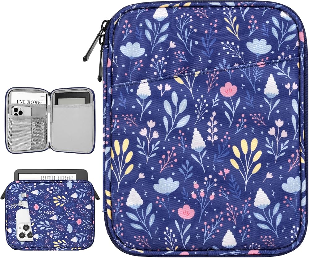 Dadanism 6-7 Inch Sleeve for All-New Kindle Paperwhite & Kindle, Night Blue — 사진 1