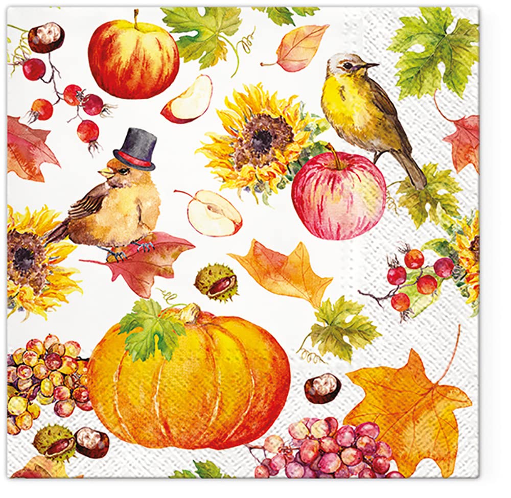 Tete a Tete 3Ply Flowery Tissue Paper Napkins Decoupage Serviettes 33cm x 33cm - 1/4 Folded (Pack of 20) (Botanical Memories) — view 7