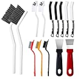 14Pcs Crevice Cleaning Brush Set, V Shape Grout Cleaner Brush for Deep Cleaning Gap, Hard Bristle Scrub Brushes Tools, Cleaning Supplies for Household Use, Bathroom, Kitchen, Toilet, Window