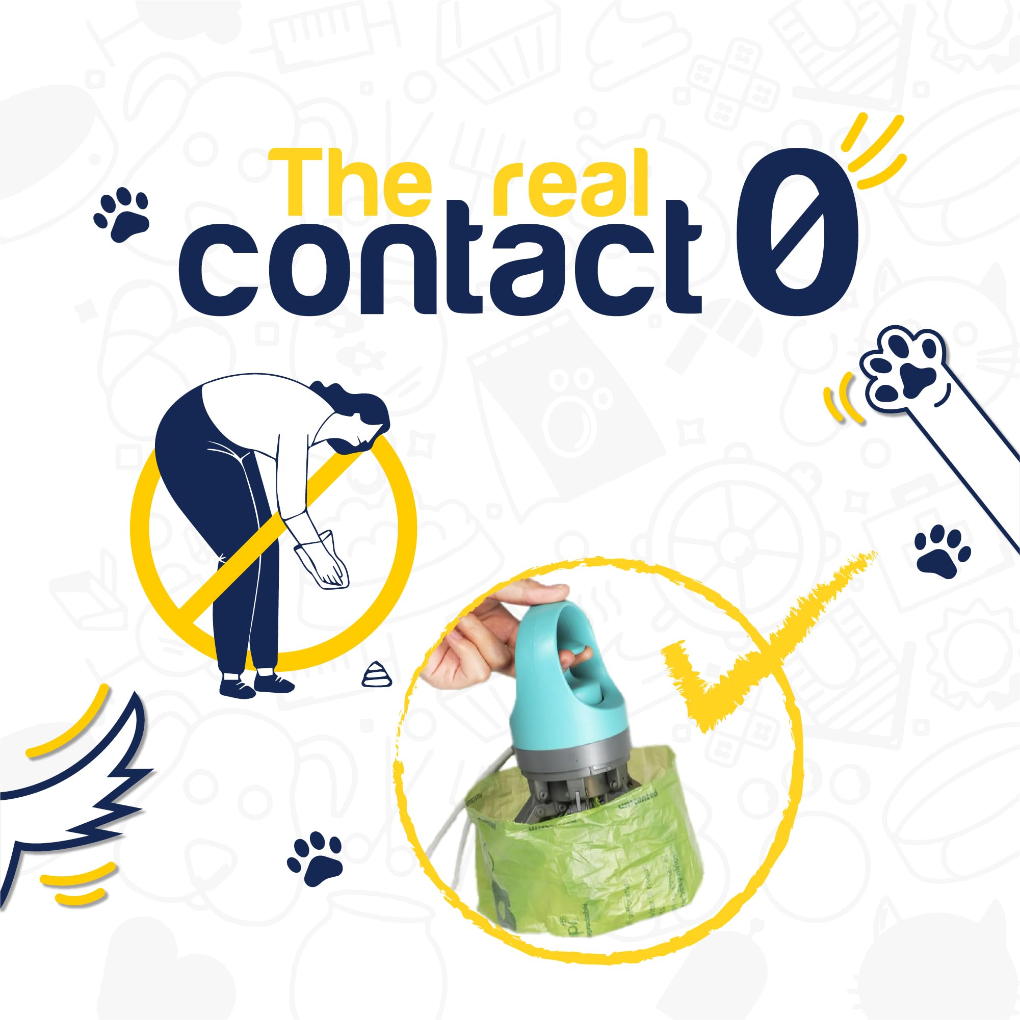 Amazon.com: JMK paw Pooper Scooper for Dog – Portable Dog Poop