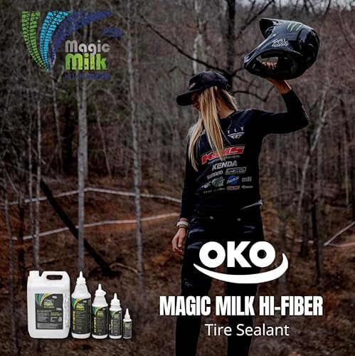 Miniatura 5 de Magic Milk Hi-Fiber Tubeless Tire Sealant - Microfiber-Filled Bike Tire Sealant for MTB, Road Race Bicycle Long-Lasting, Eco-Conscious Puncture