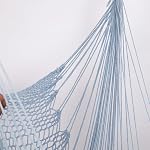 TOPIND Fauteuil de suspension de chaise Hammock Rope Swing, fauteuil de tissage de corde de coton à ressort souple avec bâton de bois 330lbs Capacité de charge pour l'utilisation intérieure et extérieure, 1 (Boule légère)