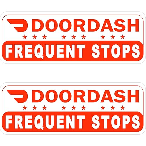 2 Pack Doordash Magnetic Sign for Car, Doordash Car Magnets
