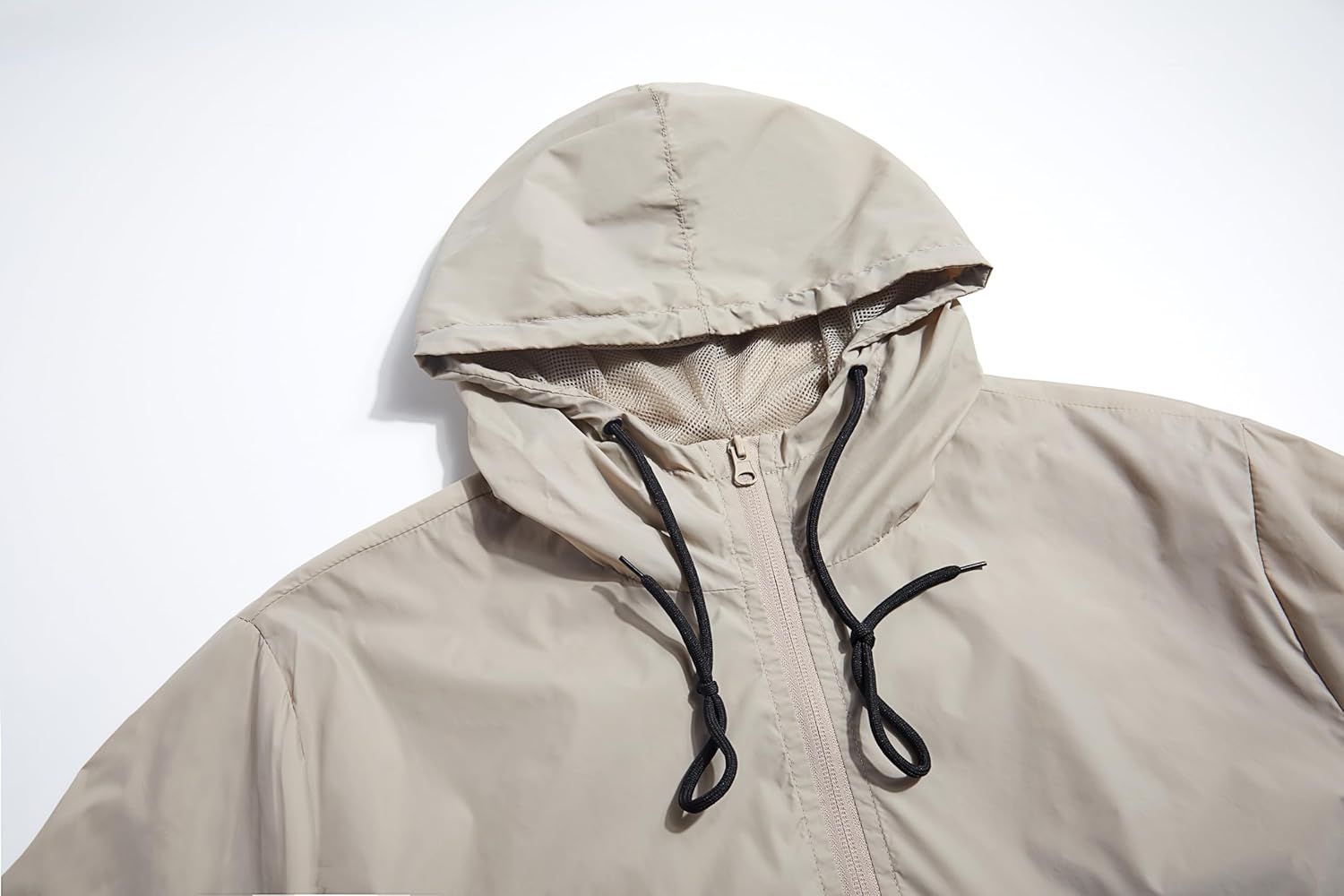 Men's Lightweight Raincoats Shell Hooded Outdoor Rain Coat Hiking Windbreaker Jacket - Image 3