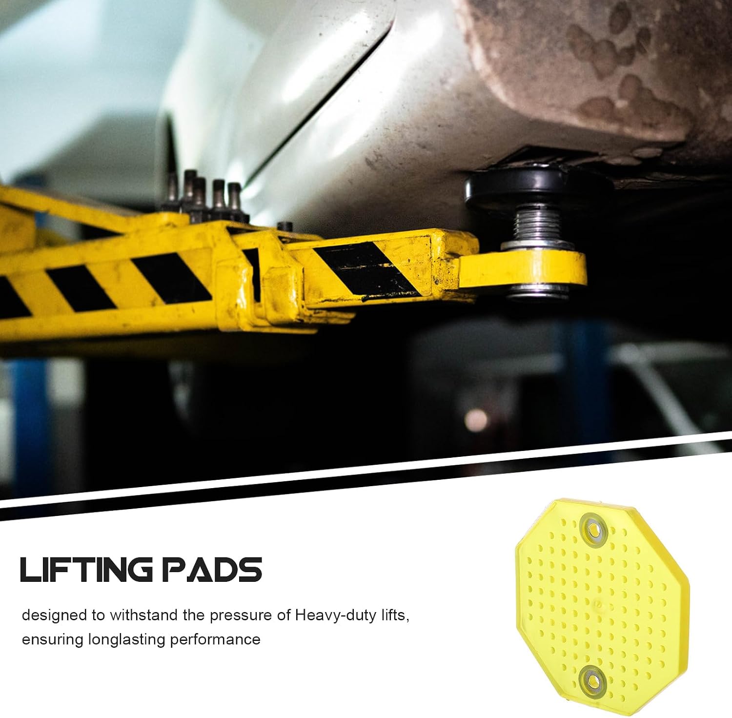 Luxshiny Heavy Duty Rubber Car Lift Cushion for Tire Protection