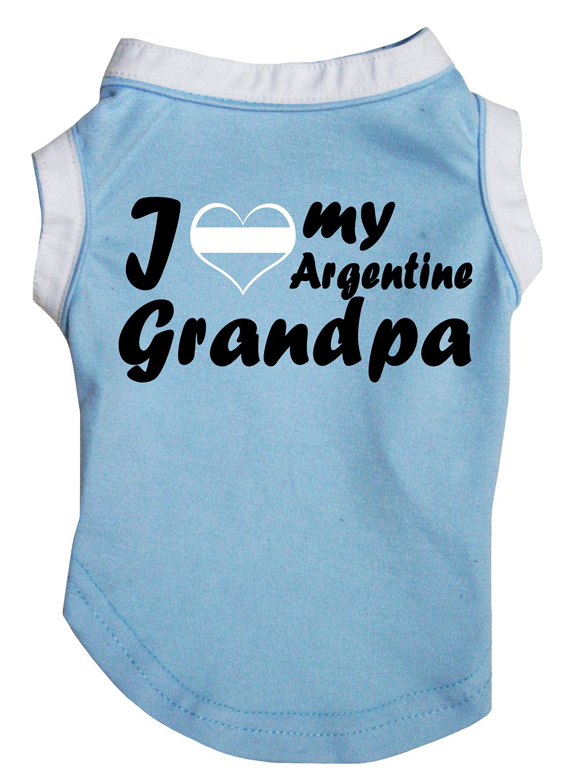 T-shirt pour chien grand gabarit anti-grattage coton bleu XXXL