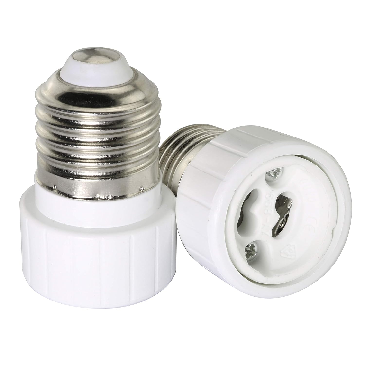 Tegg E27 to GU10 Adapter 2PCS E27 Edison Screw to GU10 Base