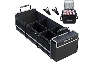 ProSE - Oxford 4-in-1 Car Boot Organiser - Trunk Storage and Leakproof Insulated Cooler