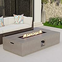 Vista 11 de COSIEST Mesa de centro para fogata de propano al aire libre con calentador de patio de base redonda de 40.5 pulgadas, quemador de acero inoxidable