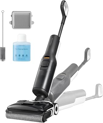 roborock F25 ALT Aspirapolvere Lavapavimenti Senza Fili 20000Pa, Design Ultra Slim 180°, Asciugatura 90°C, Doppio Raschietto Anti-Groviglio, Ruote Motorizzate,Doppia Pulizia Bordi per Pavimenti Duri