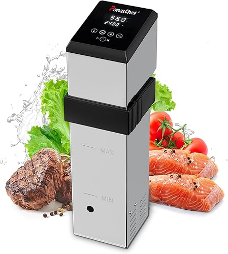 Máquina comercial Sous Vide para restaurante, cocina Sous Vide de 1600 W, circulador de inmersión de 360, 15dB ultra silencioso, IPX7 impermeable,